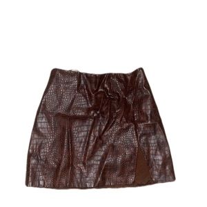Brown Mini Skirt